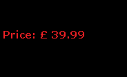 Text Box: Price:  39.99